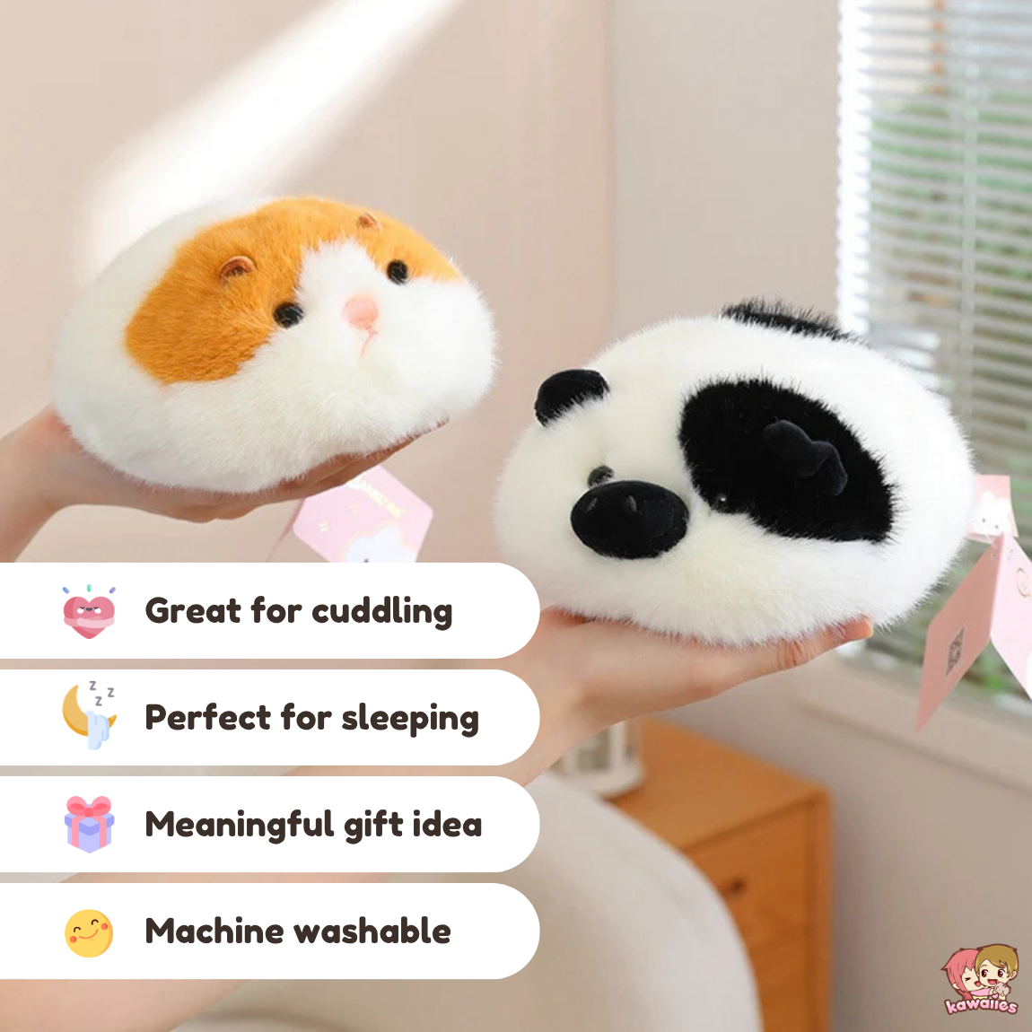 Fluffy Mochi Puff Animal Plush Collection