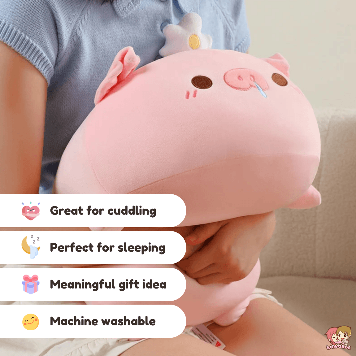 Kawaiies Collection - Soft toy - Pip & Poppy the Kawaii Pig Plushies