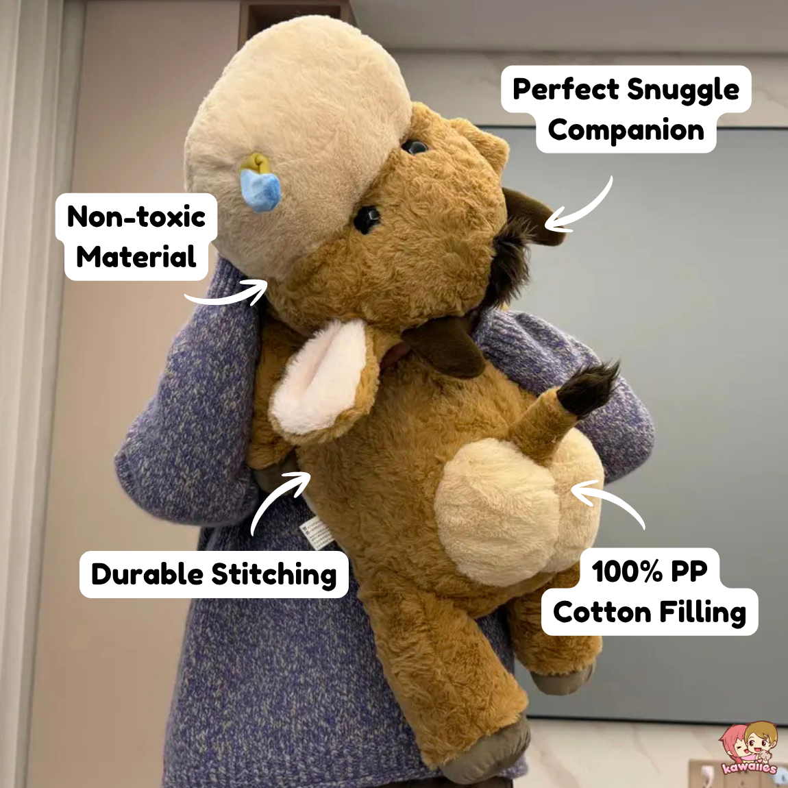 Soft Snotty Huggable Cow Plush