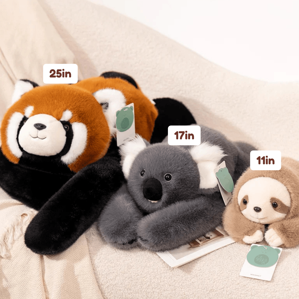 Kawaiies Collection - Soft toy - Weight Fluffy Animal Plushies