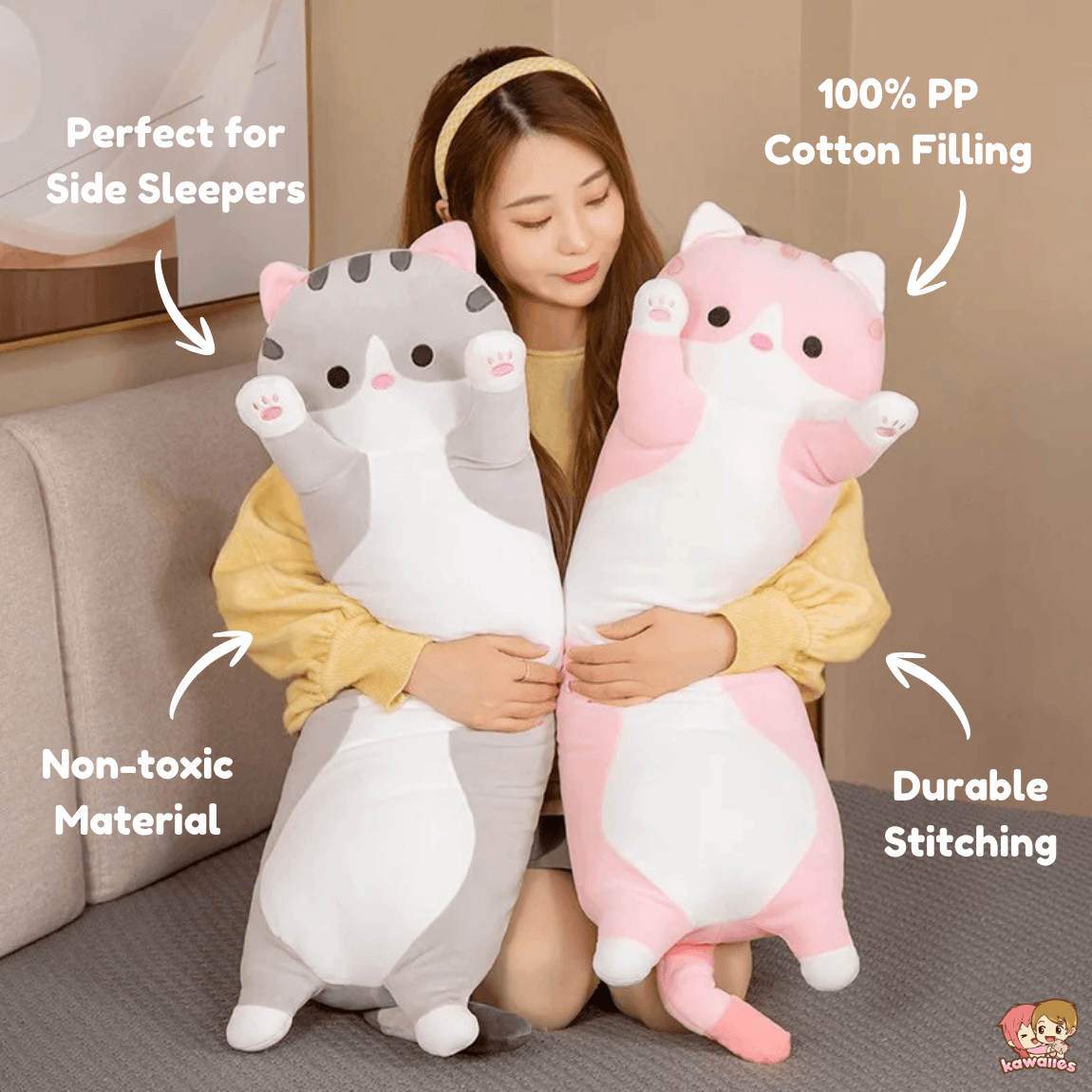 Kawaiies Collection - Soft toy - Long Snuggle Buddies Plushie Collection