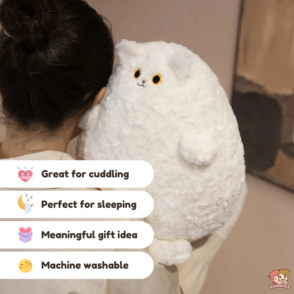 Kawaiies Collection - Soft toy - Kuro & Shiro the Chonky Cat Plush