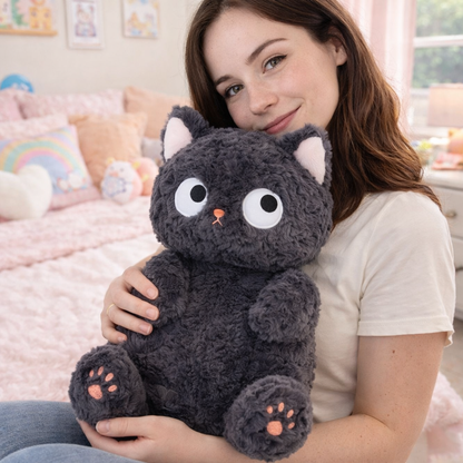 Jiji the Cute Fluffy Black Cat Plushie | Limited stock