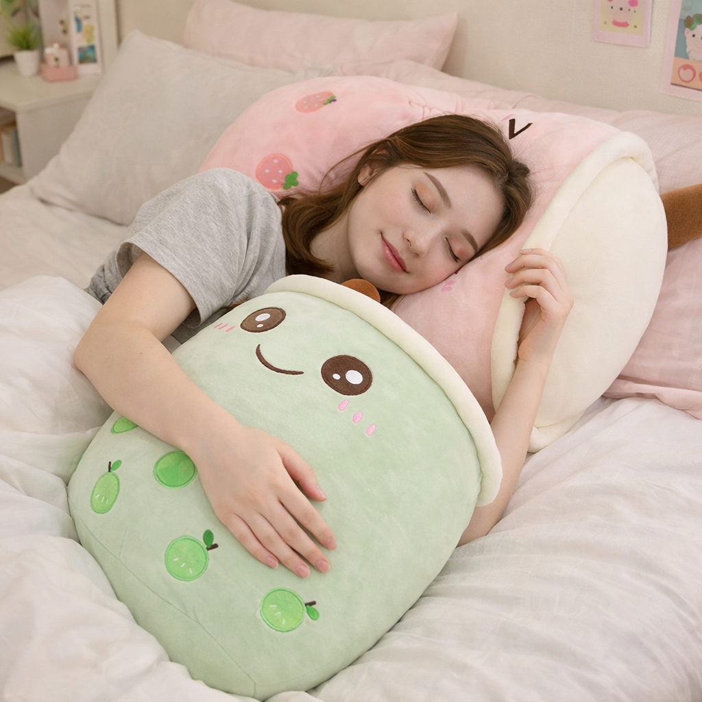 The Bubble Tea Family Fruit Plushies Collection