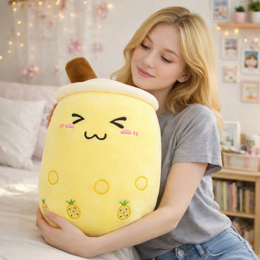 The Bubble Tea Family Fruit Plushies Collection