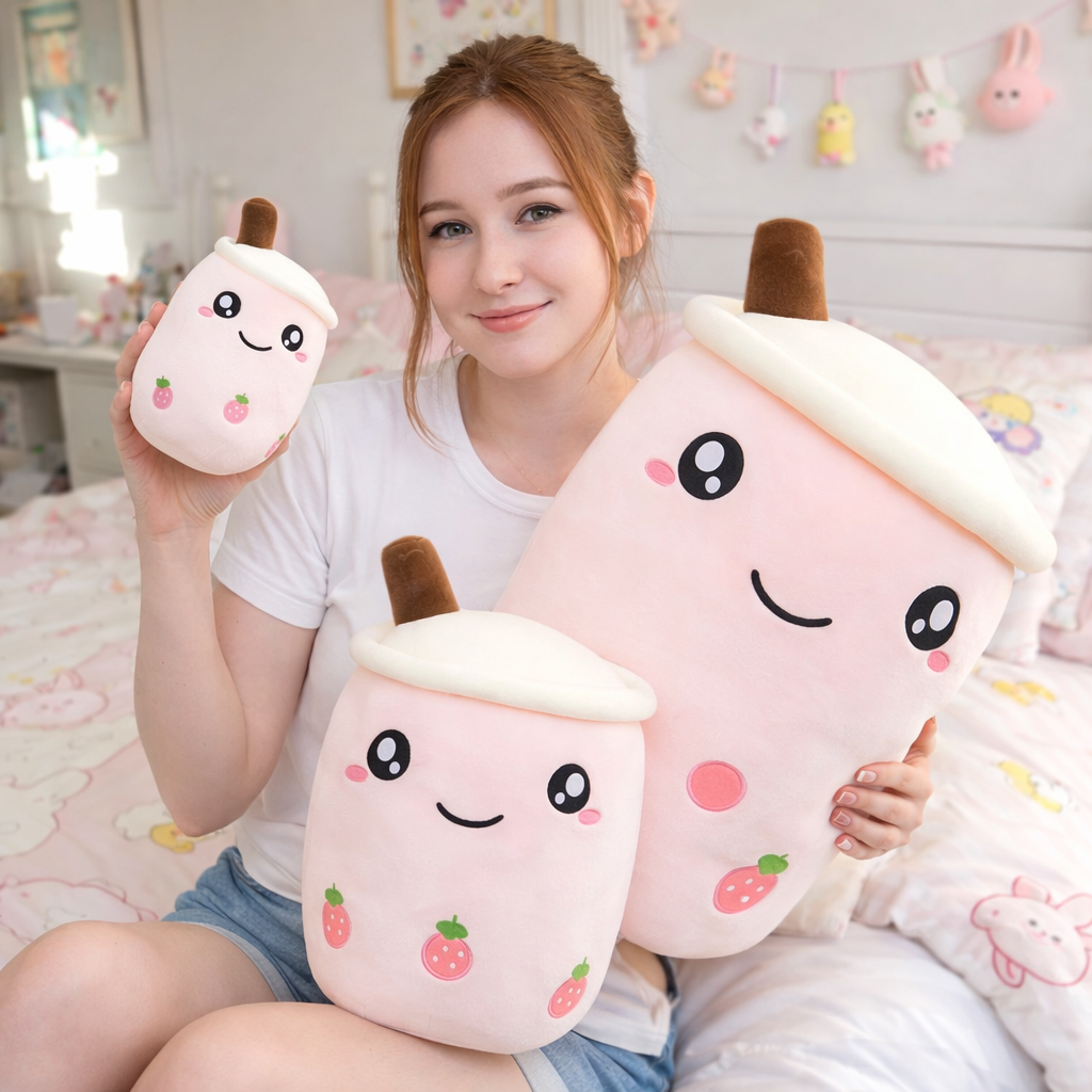 The Bubble Tea Family Fruit Plushies Collection