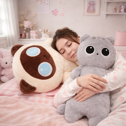 Long Fluffy Huge Cat Family Plushies