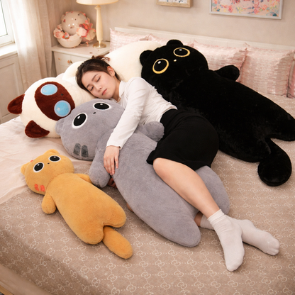 Long Fluffy Huge Cat Family Plushies