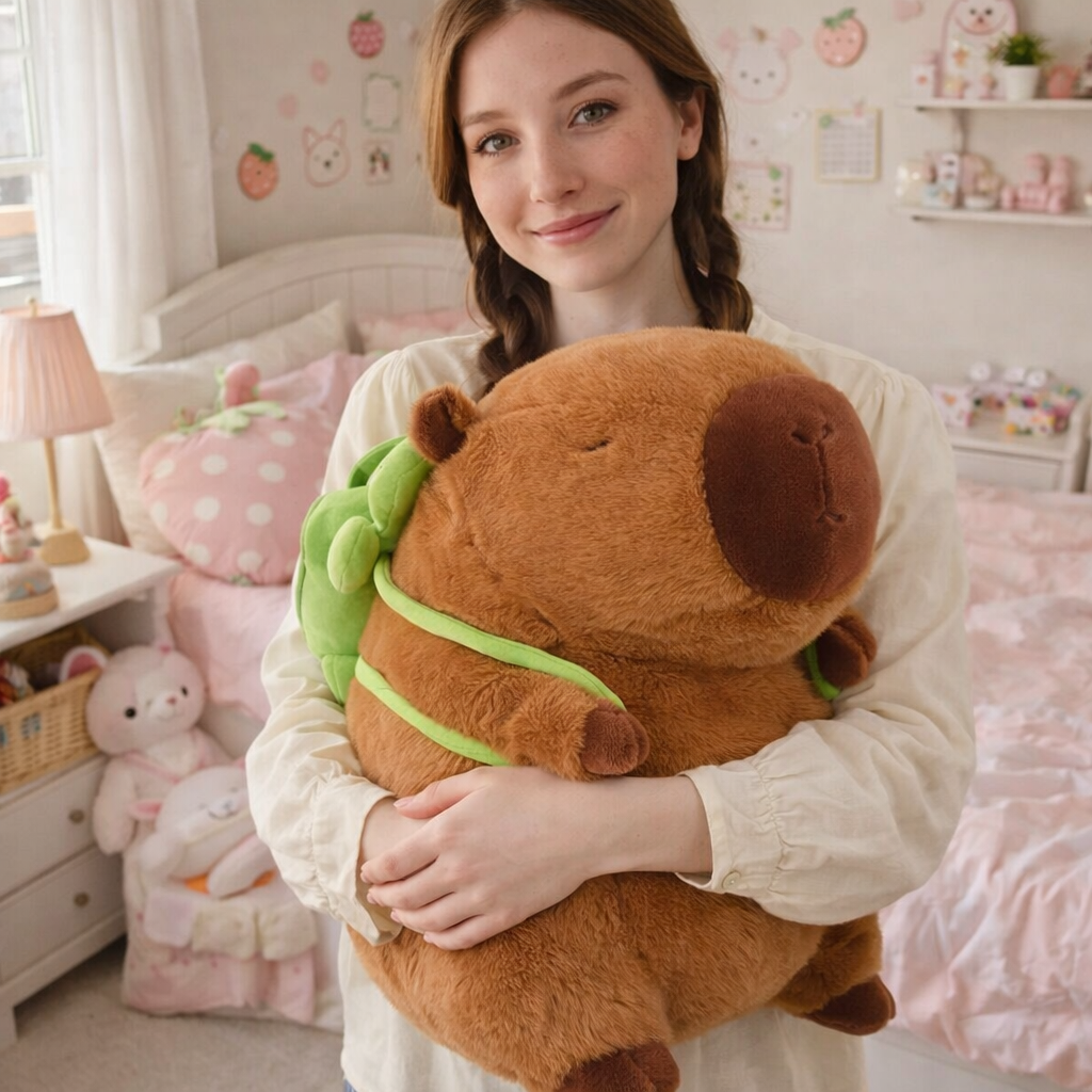 The Adorable Capybara Turtle Back Pack Plushies