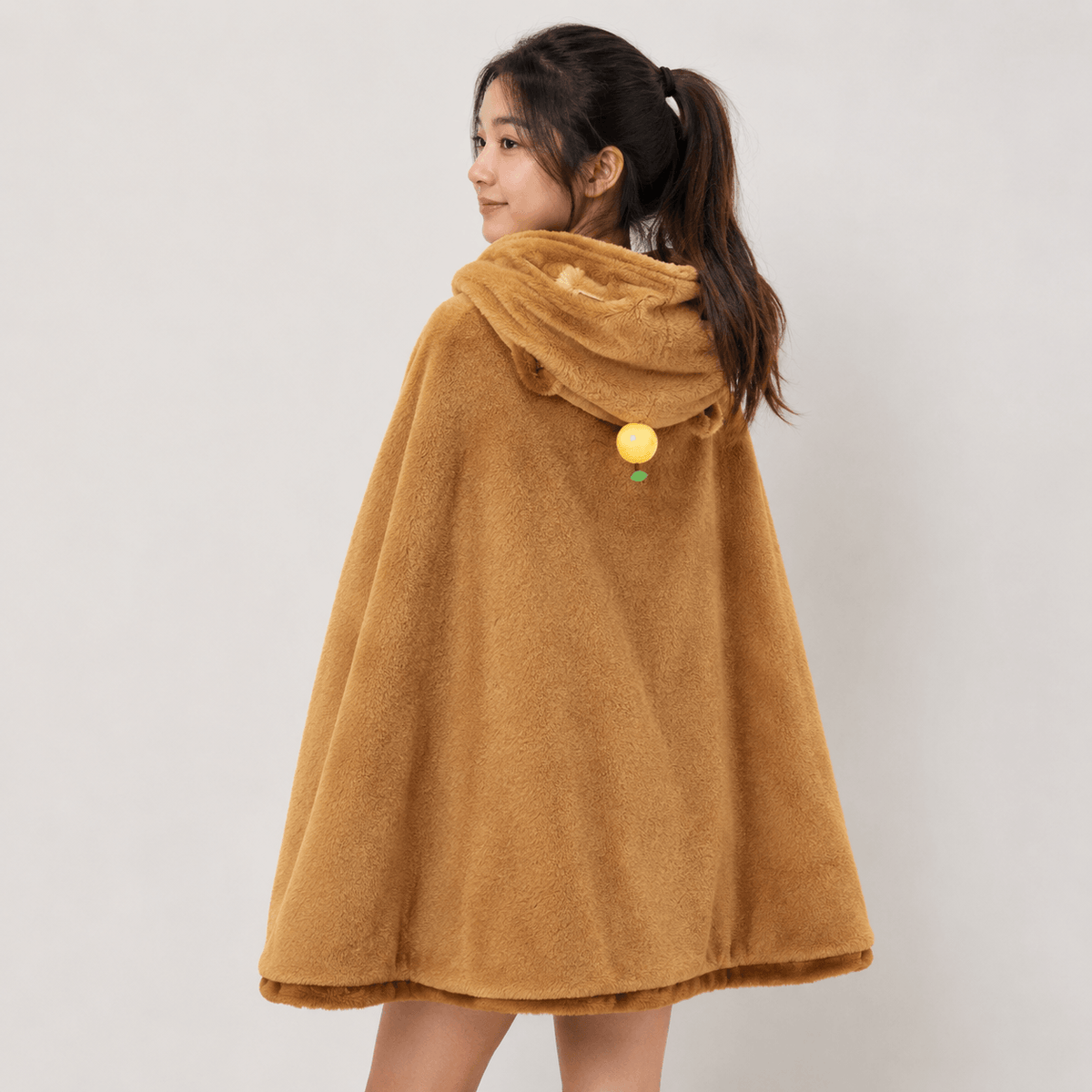 Kawaiies Collection - Apparel - Fluffy Capybara Cloak Hooded Blanket Cape