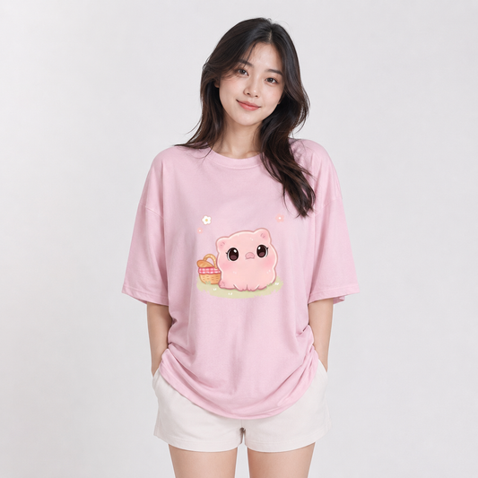 Kawaii Piggy Unisex Tee
