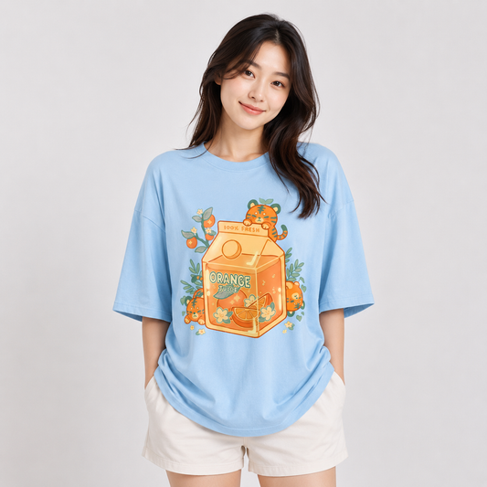 Orange Juice Kawaii Unisex Tee