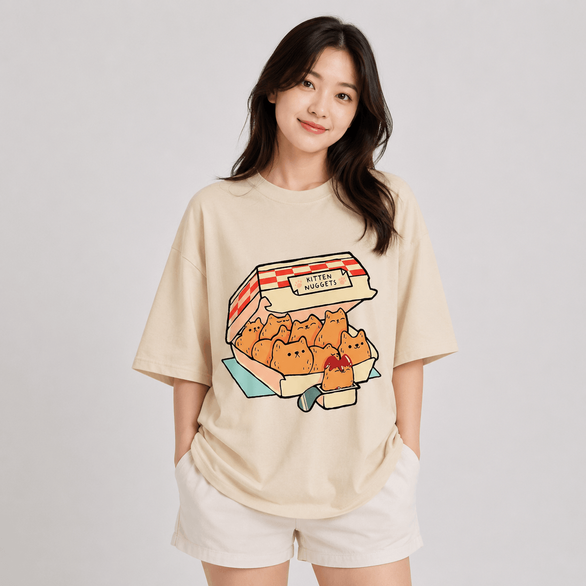 Kawaiies Collection - Apparel - Kawaii Kitten Nuggets Unisex Tee