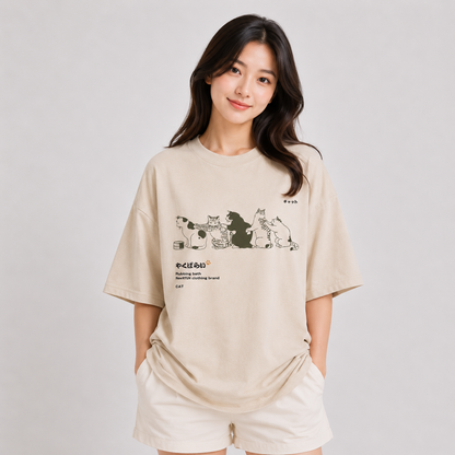Cats Scratching Cats Backs Unisex Tee