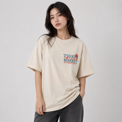 Japanese Tokyo Tsukiji Fish Market Unisex Tee