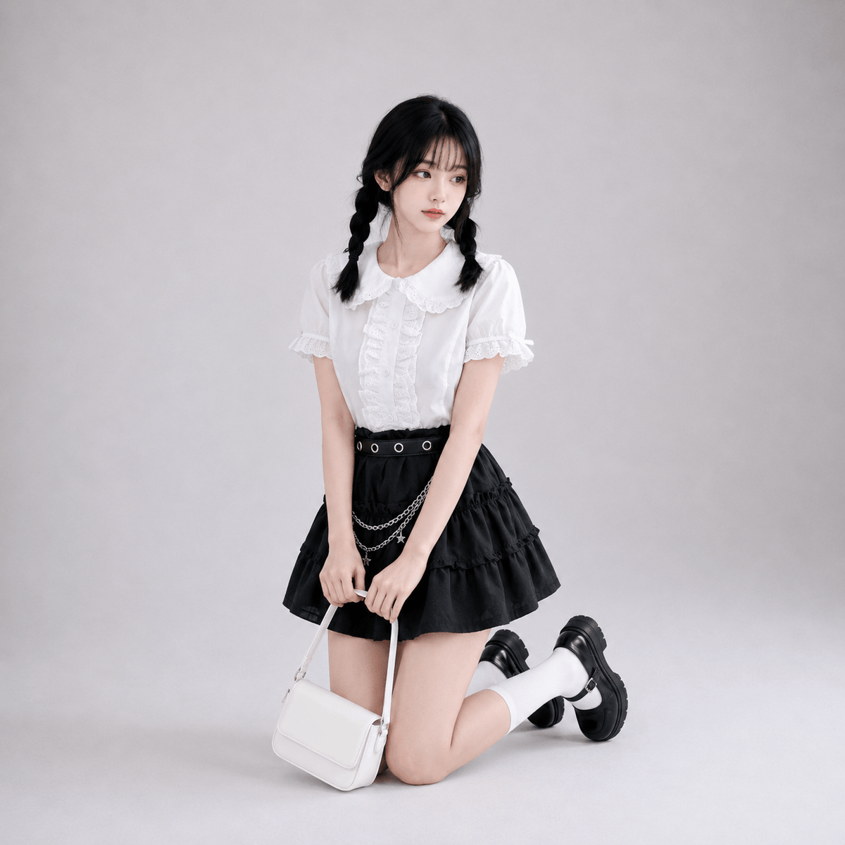 Kawaiies Collection - Apparel - Sweet White Lace Collar Lolita Women's Blouse