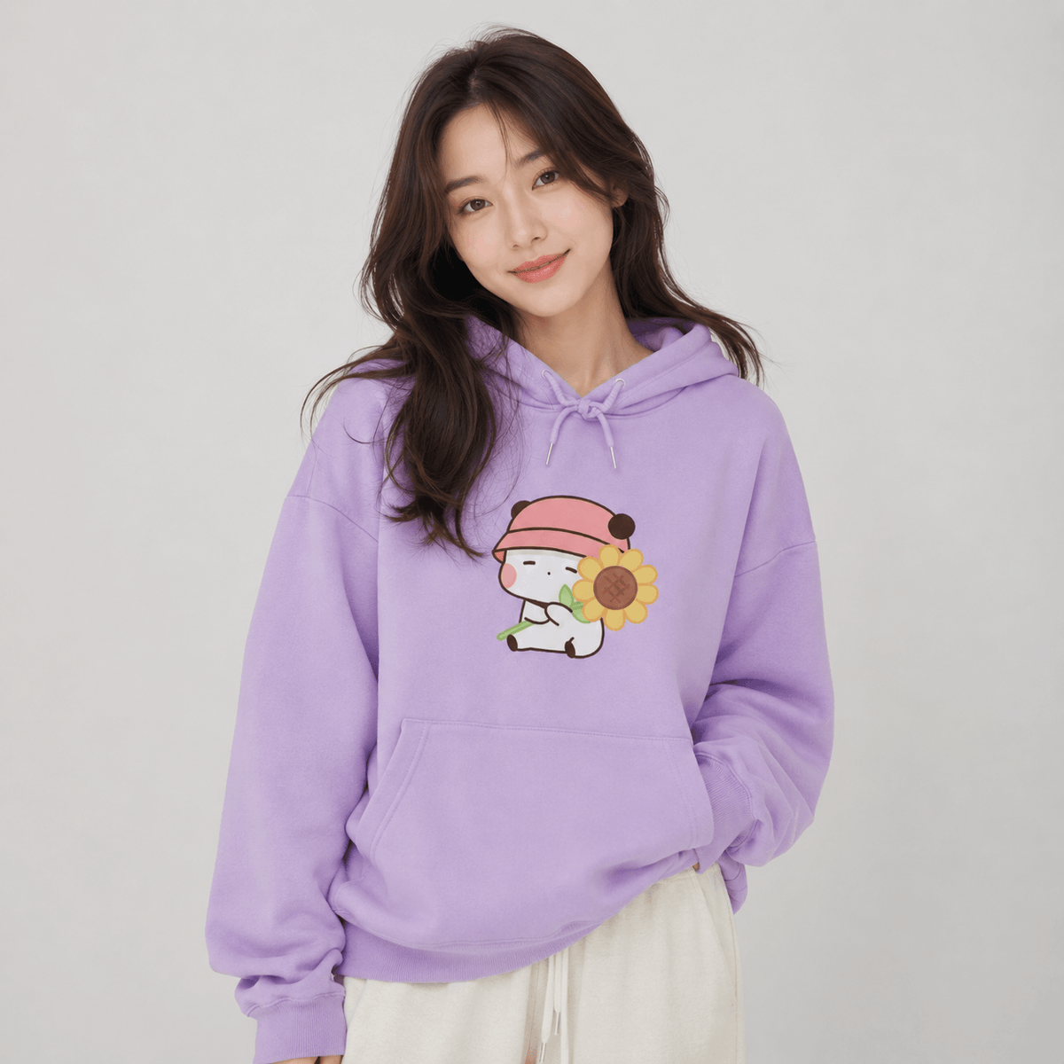 Kawaiies Collection - Apparel - Sunflower Panda Unisex Hoodie