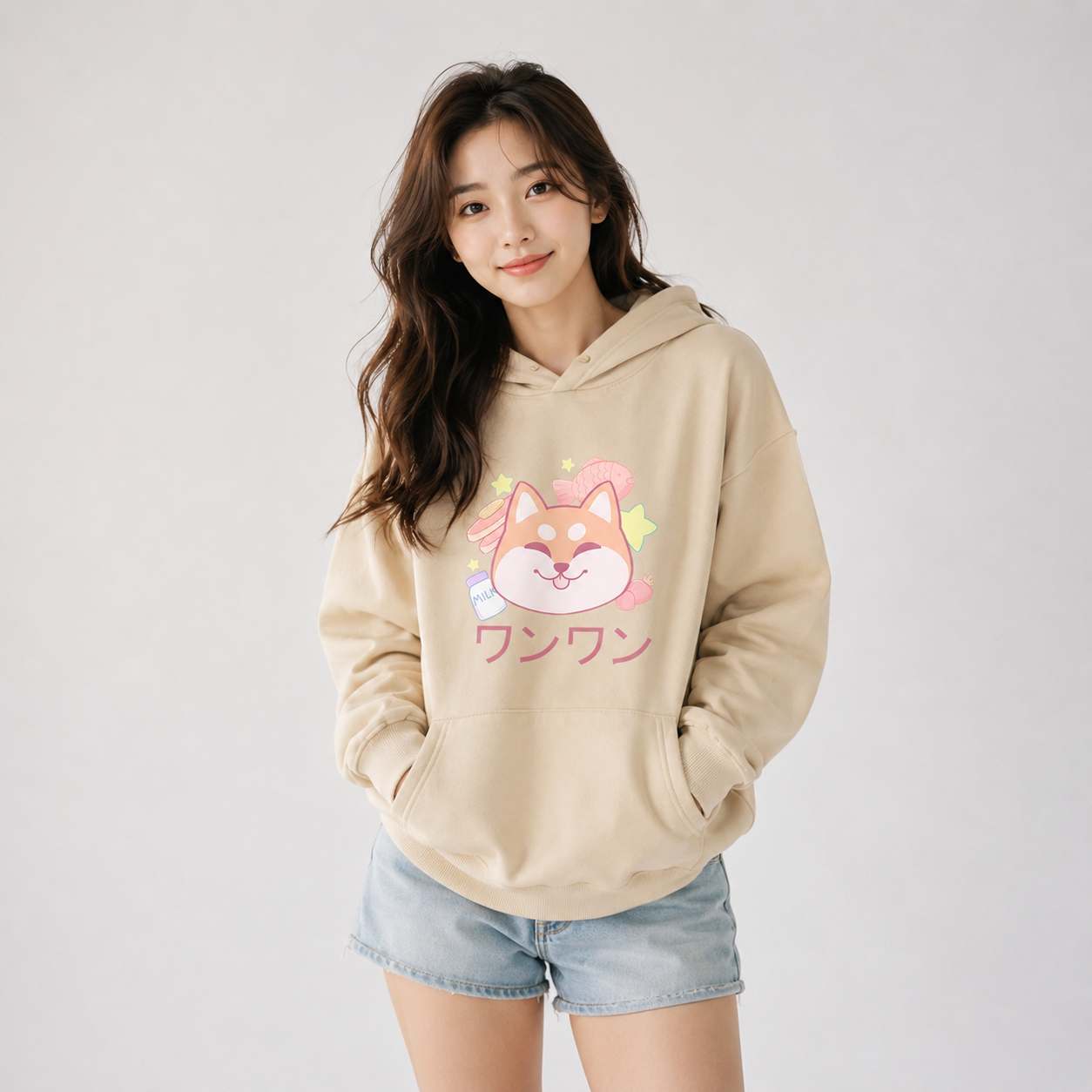 Japanese Kawaii Shiba Inu Unisex Hoodie