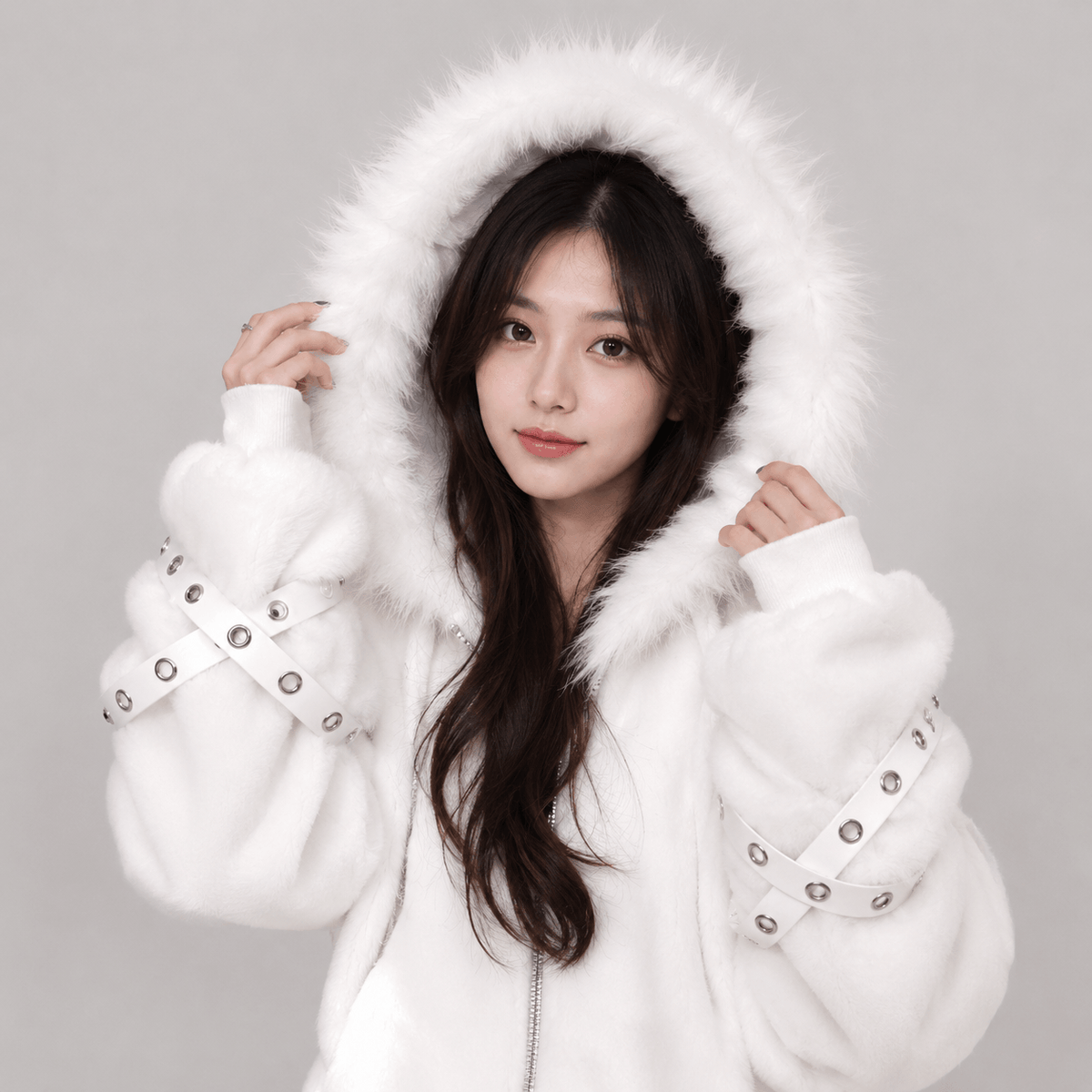 Kawaiies Collection - Apparel - Arctic Queen Oversized Hooded Jacket