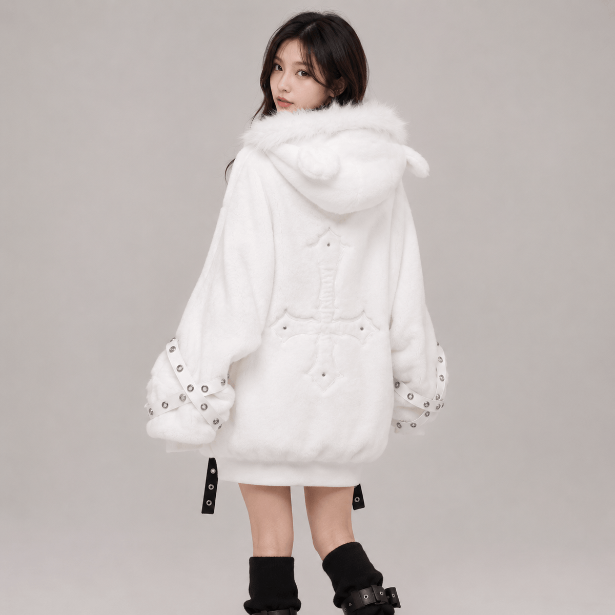 Kawaiies Collection - Apparel - Arctic Queen Oversized Hooded Jacket
