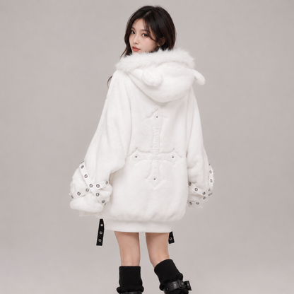 Arctic Queen Oversized Hooded Jacket