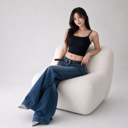 Skyline Low Rise Flare Women's Blue Jeans