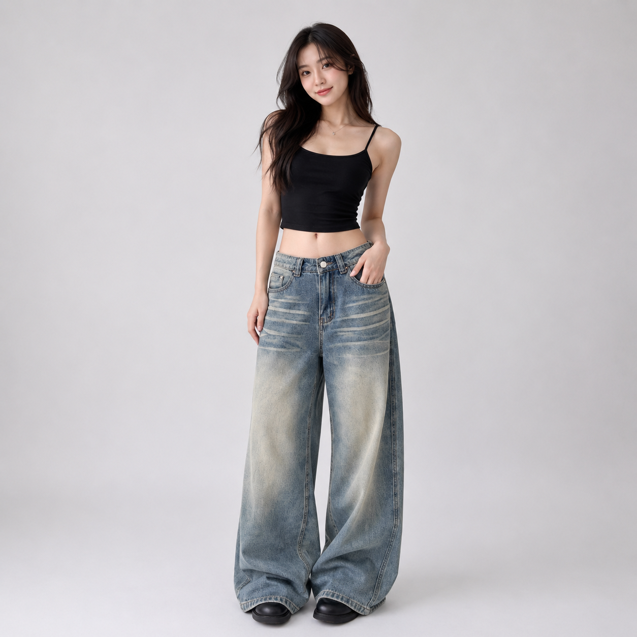 Dust Fade Baggy Women's Denim