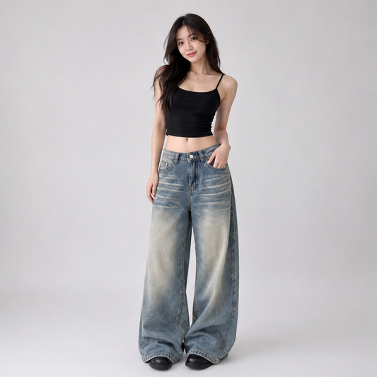 Dust Fade Baggy Women's Denim