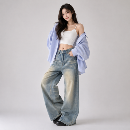 Dust Fade Baggy Women's Denim
