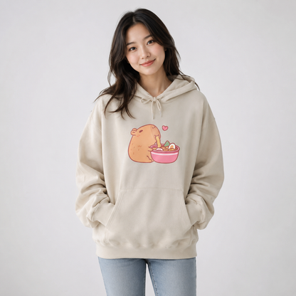 Capybara Eating Ramen Unisex Hoodie