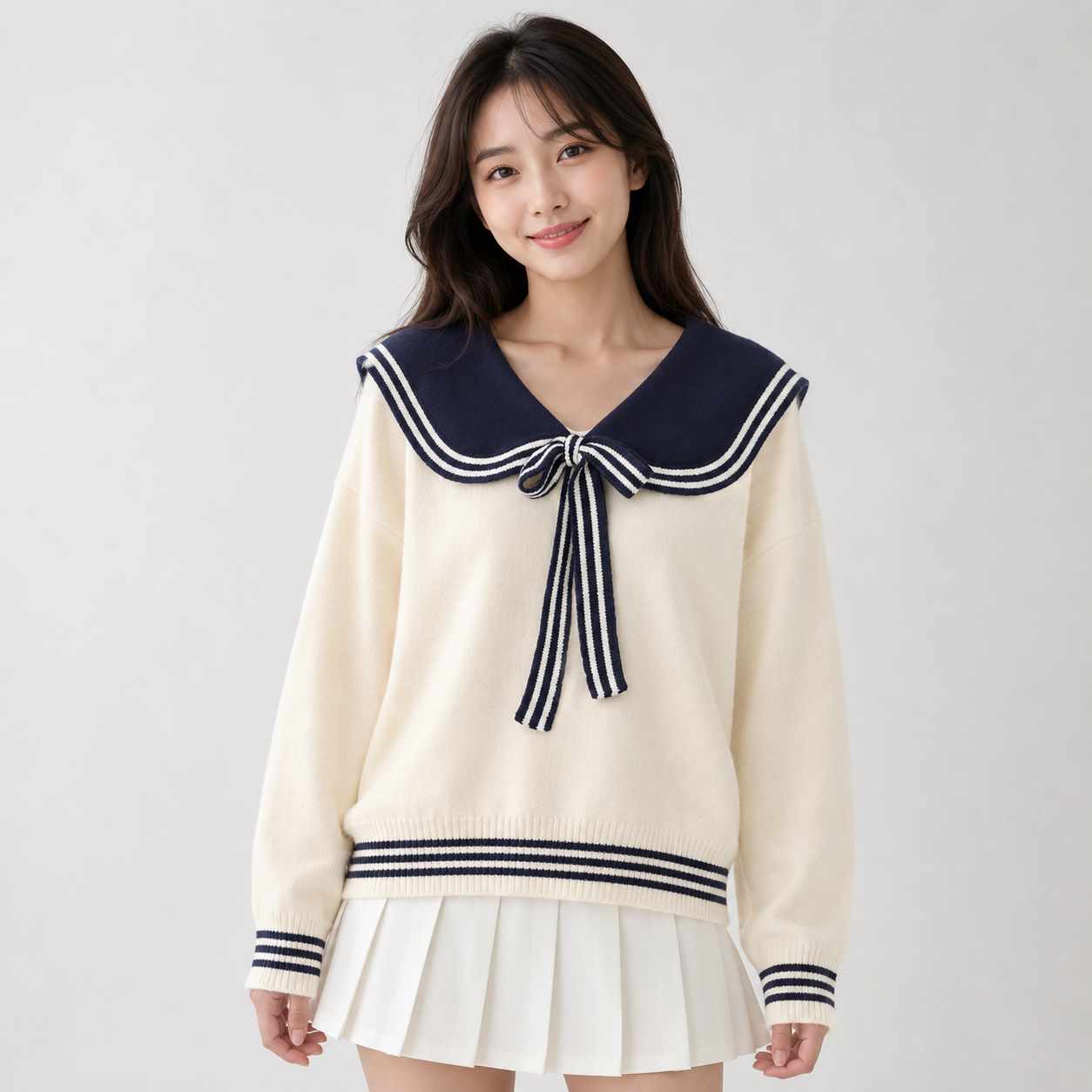 Sailor Moon Inspired Collar Long Sleeve Cardigan