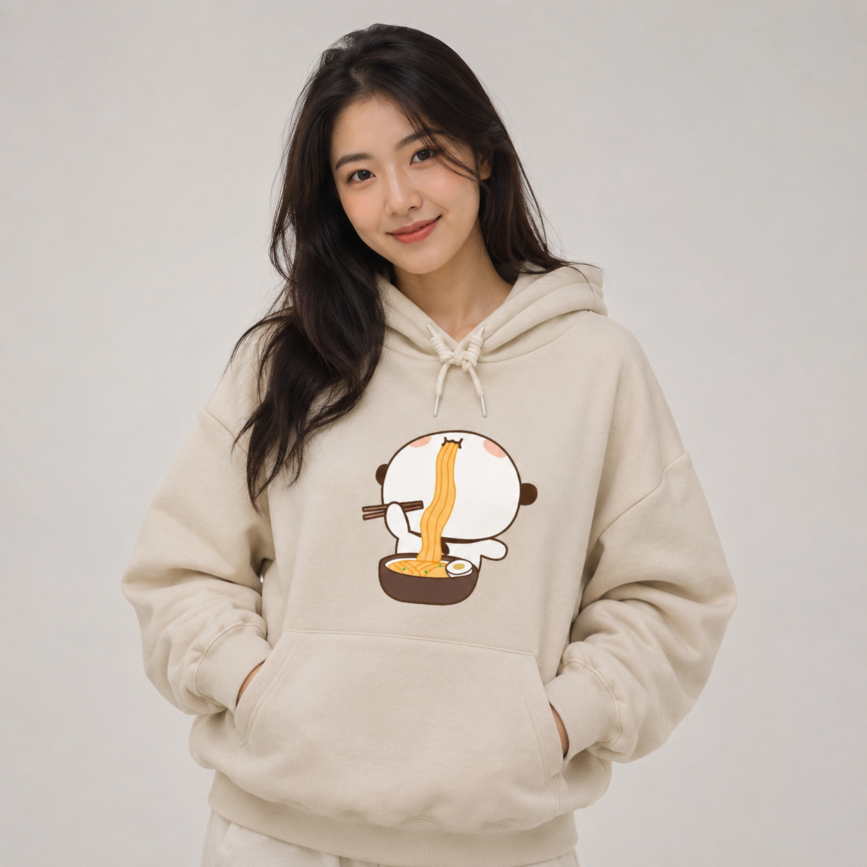 Panda Eating Ramen Unisex Hoodie