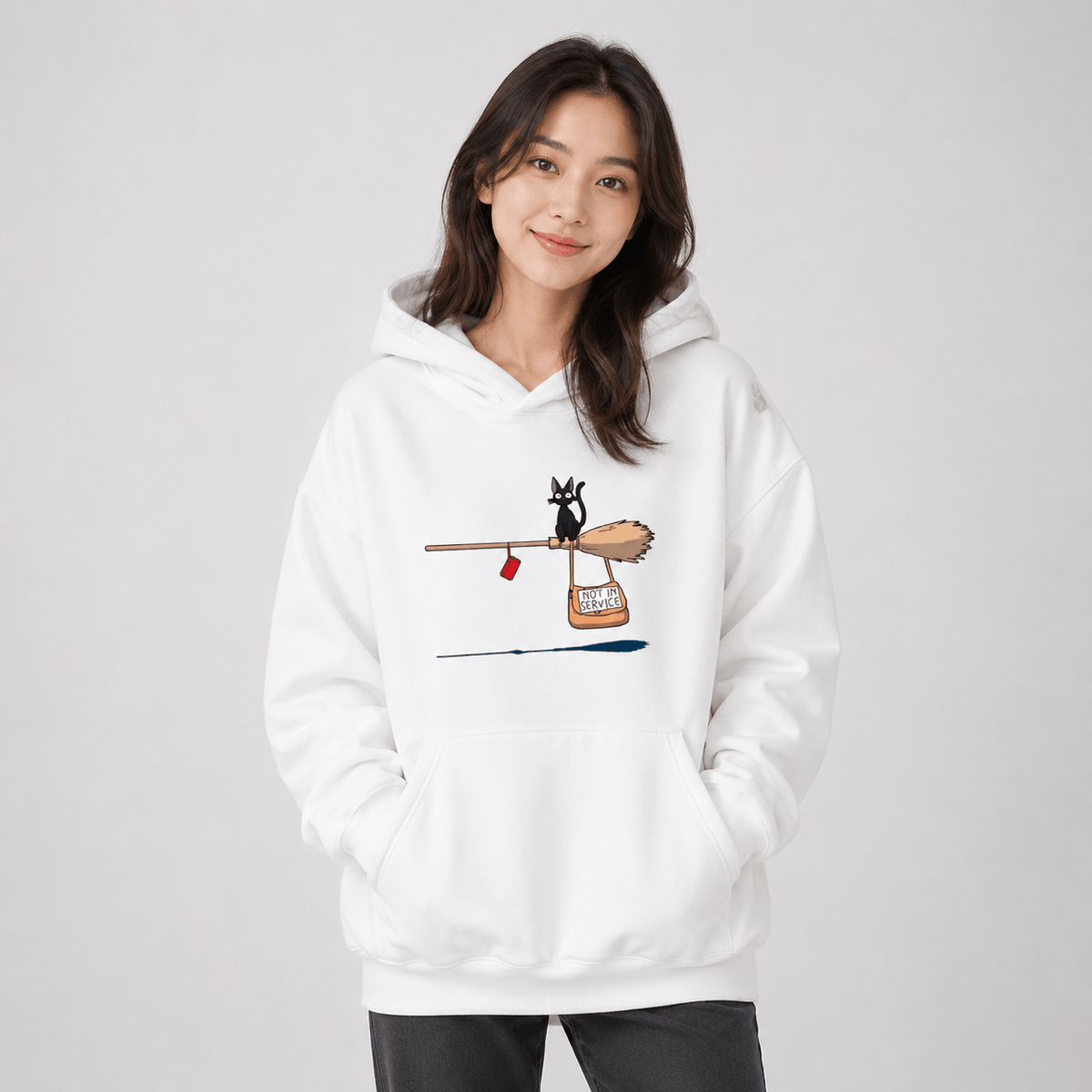 Kawaiies Collection - Apparel - Kiki's Delivery Service Black Cat Unisex Hoodie