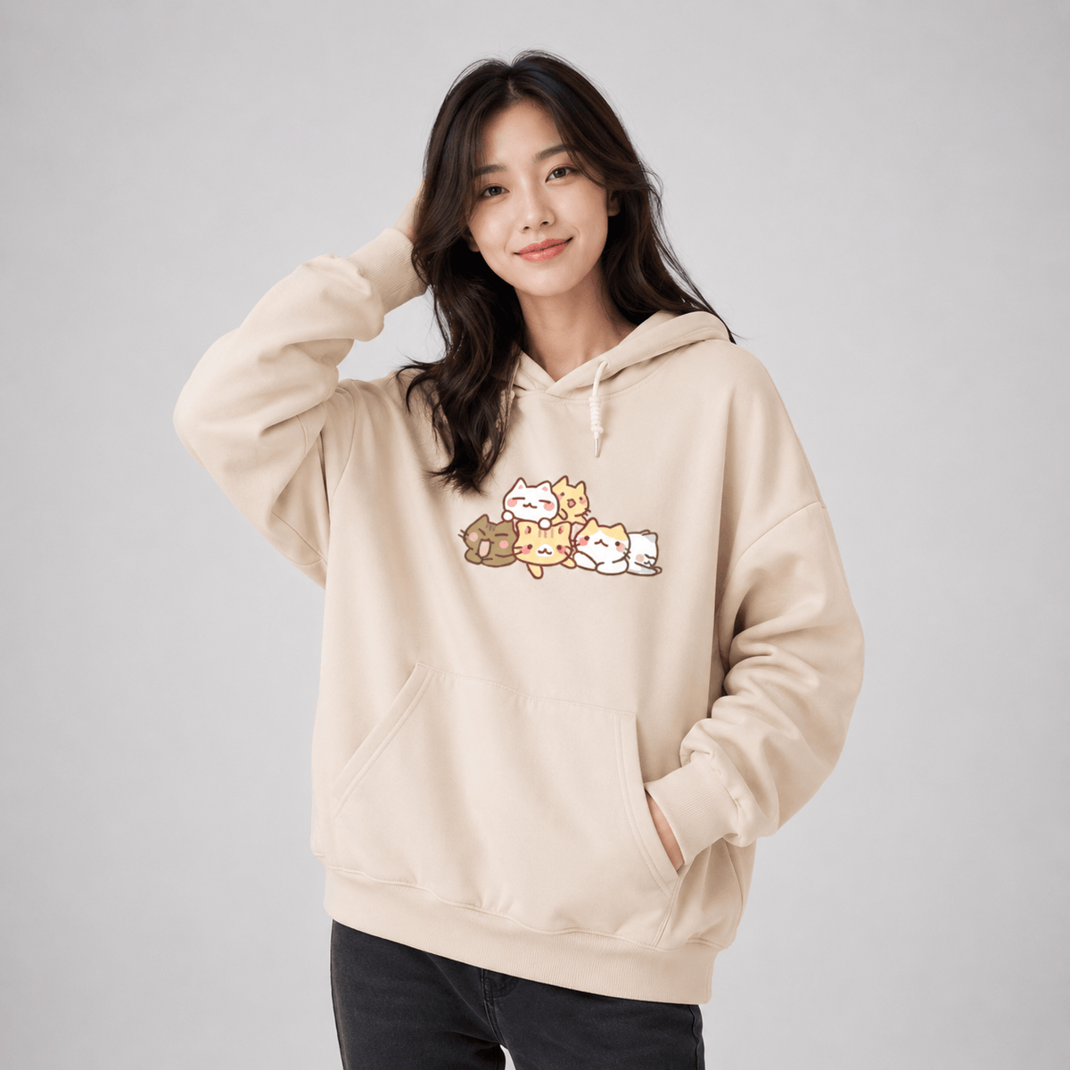 Kawaiies Collection - Hoodies - Kawaii Cat Party Unisex Hoodie
