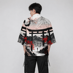Kawaiies Collection - Kimono - Japanese-theme Dawn Shrine Unisex Kimono