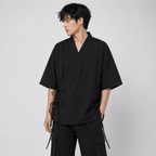 Kawaiies Collection - Kimono - Japanese-themed Minimal Plain Men’s Kimono Jacket