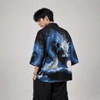 Kawaiies Collection - Kimono - Blue Thunder Dragon Kimono