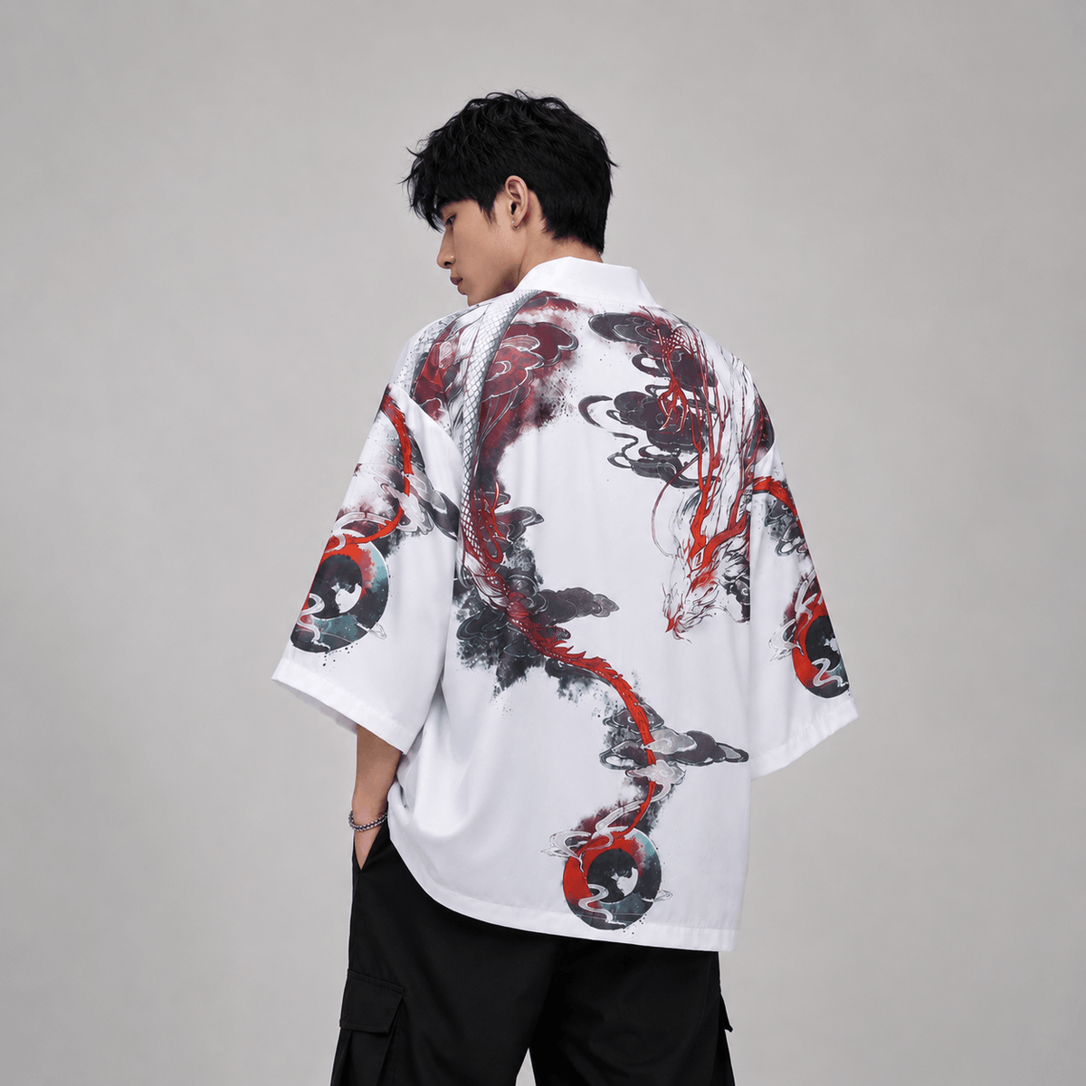 Kawaiies Collection - Kimono - Blue Thunder Dragon Kimono