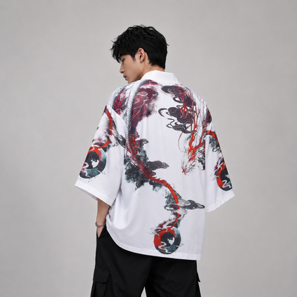 Blue Thunder Dragon Kimono