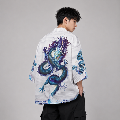 Blue Thunder Dragon Kimono