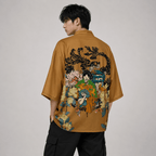 Kawaiies Collection - Kimono - Golden Japanese Mystical Lady Kimono