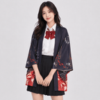 Kawaiies Collection - Kimono - Japanese Great Koi of Torii Gate Women's Kimono Cardigan