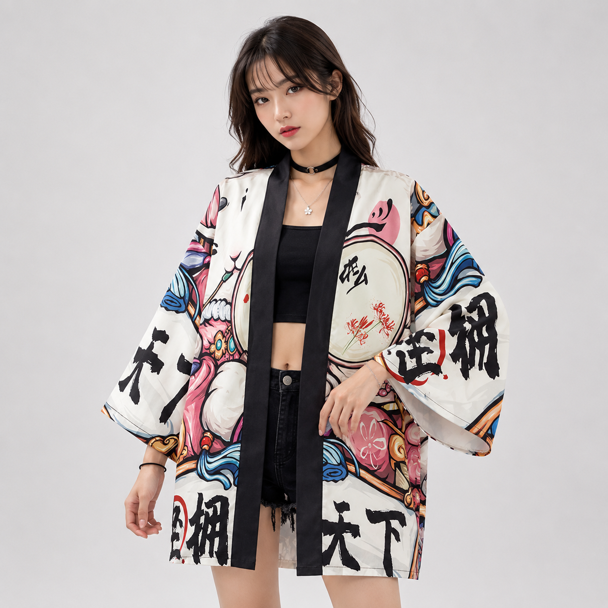 Japanese Dynamic Anime Kimono