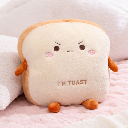 Fluffy Toastie Bread Hand Warmer Plushies