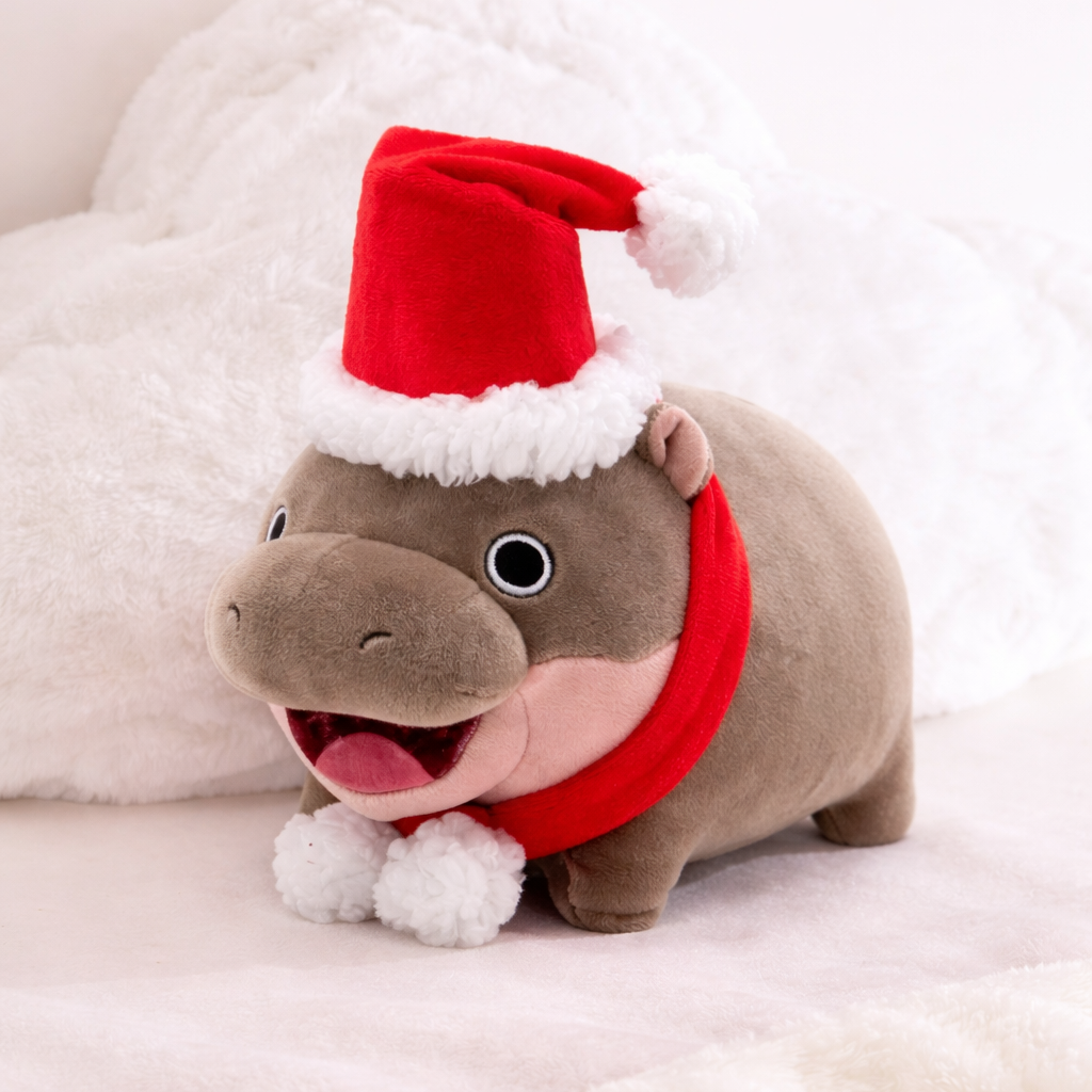 Kawaii Moo Deng Baby Hippo Plushie