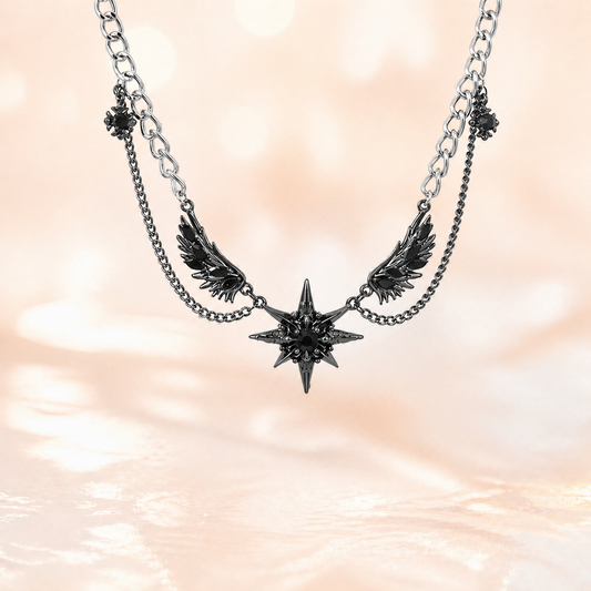 Fallen Star Wing Choker Necklace