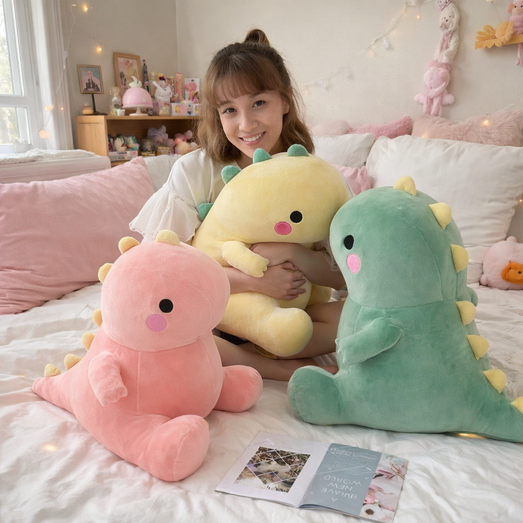 Taco, Taki & Tabi The Dino Family Plushies