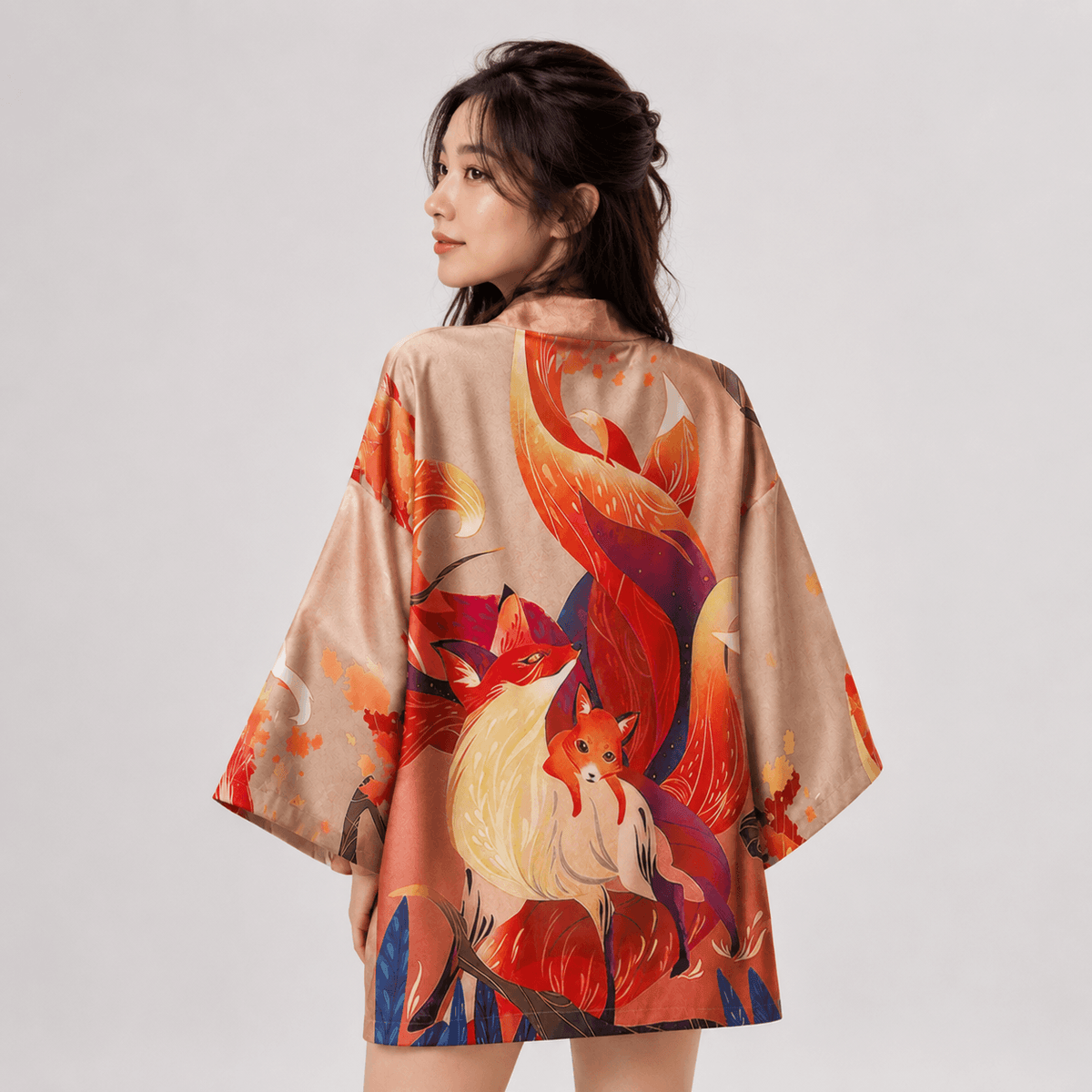 Kawaiies Collection - Kimono - Anime Nine Tailed Fox Unisex Kimono
