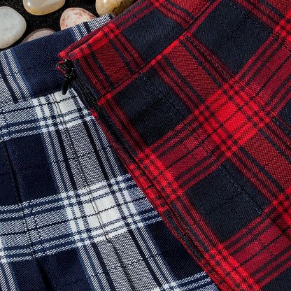 Harajuku High Waist School Girl Pleated Plaid Short Skirt
