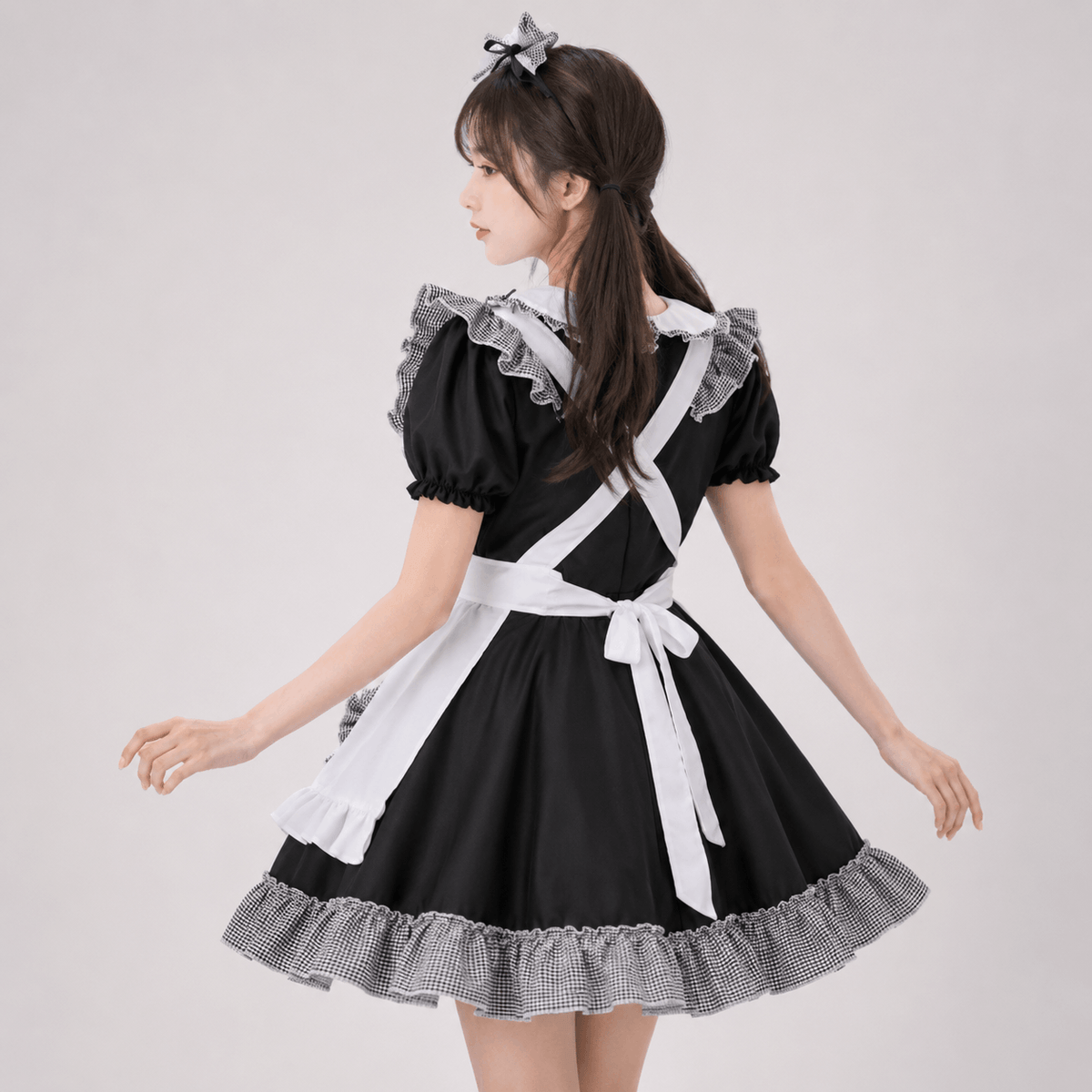 Kawaiies Collection - Apparel - Kawaii Black Lolita Maid Cosplay Women's Dress